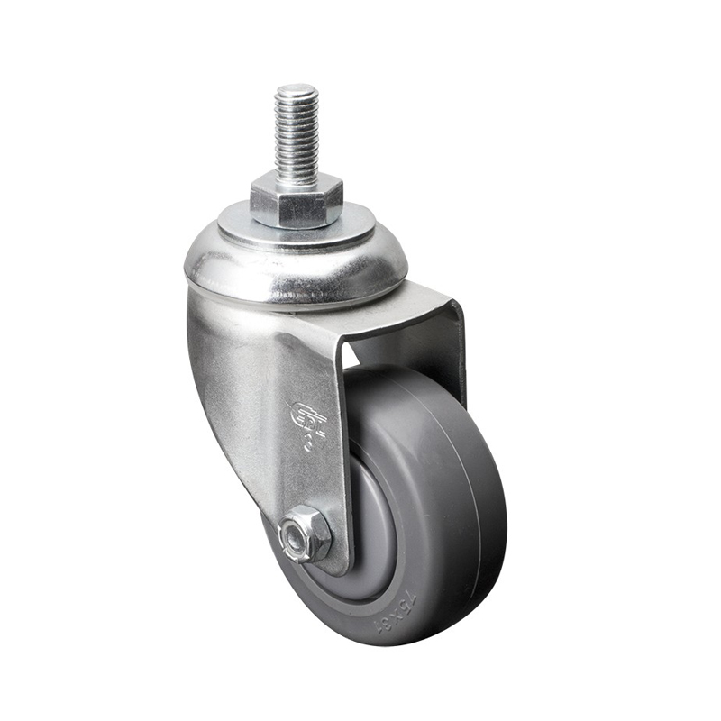 EDL Medium 3'' 110Kg Threaded Swivel TPE Caster 57133-573-57
