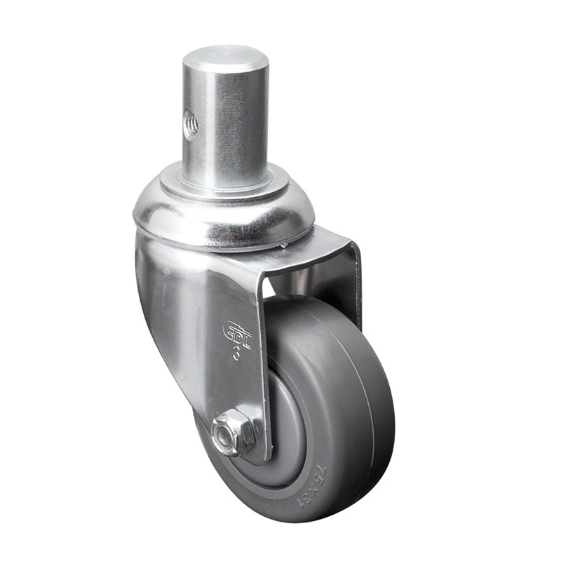 EDL Medium 3'' 130Kg Stem Swivel TPE Caster 57153-573-57