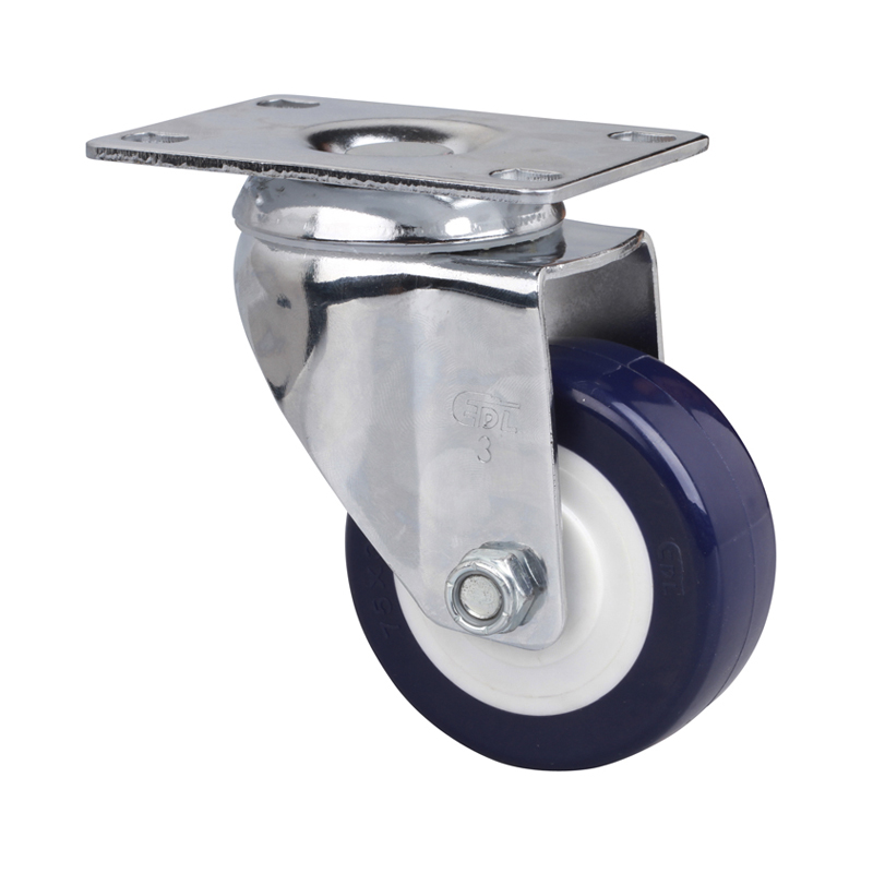 EDL Medium 3'' 130Kg Plate Swivel TPU Caster57213-573-87