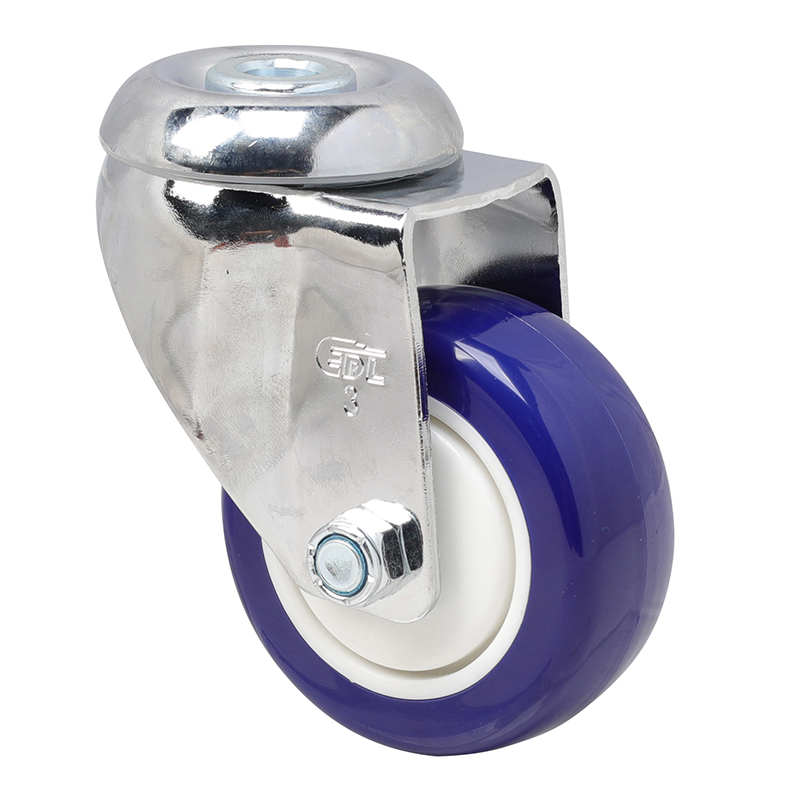 EDL Medium 3'' 130Kg Bolt Hole Swivel TPU Caster 57273-573-87
