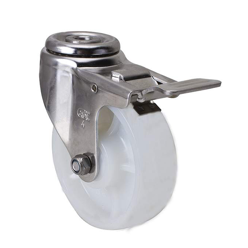 EDL Stainless Steel Medium 4'' 150kg Bolt Hole Brake TPA Caster S54784L-S544-25