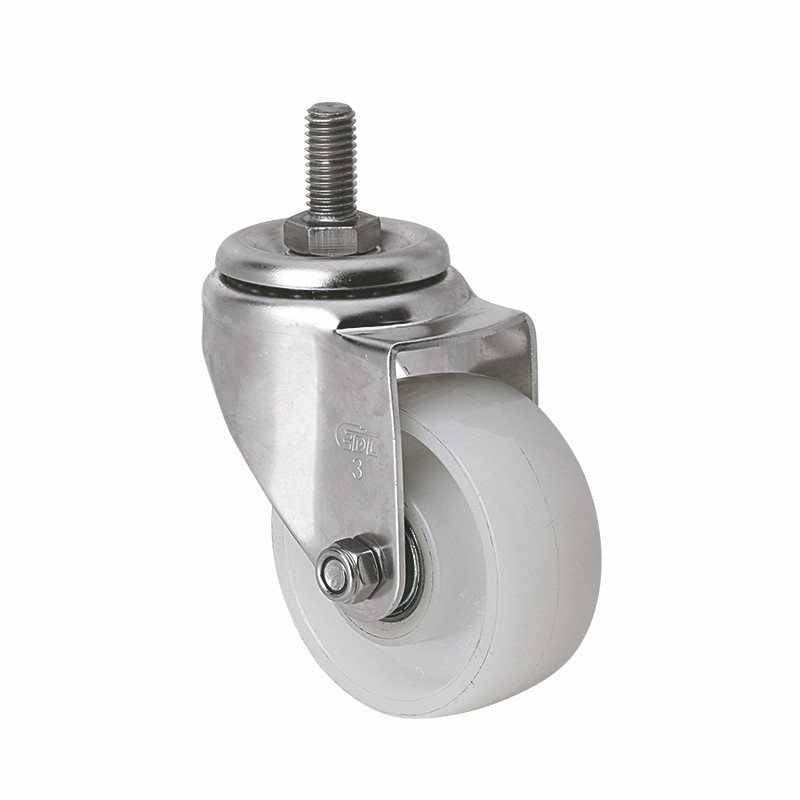 EDL Stainless Steel Medium 3'' 150kg Threaded Swivel TPA Caster  S54733-S543-26