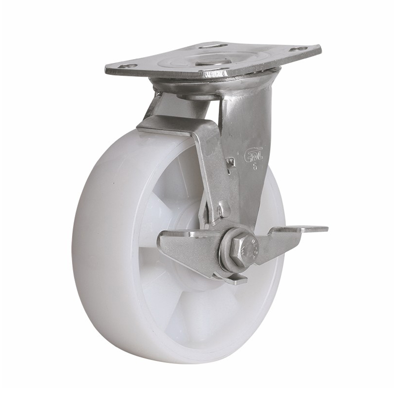 EDL Stainless Steel Heavy 6''420kg Plate Side Brake TPA Caster S71726C-S716-26/C