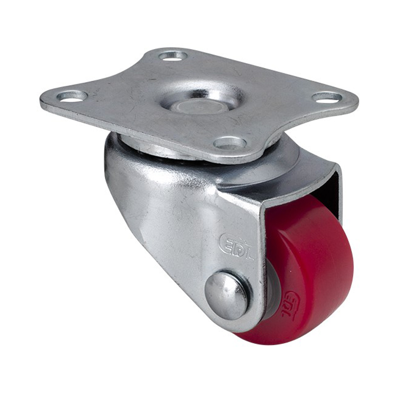 EDL Mini 1'' 30kg Plate Swivel TPU Caster 20111-201-82